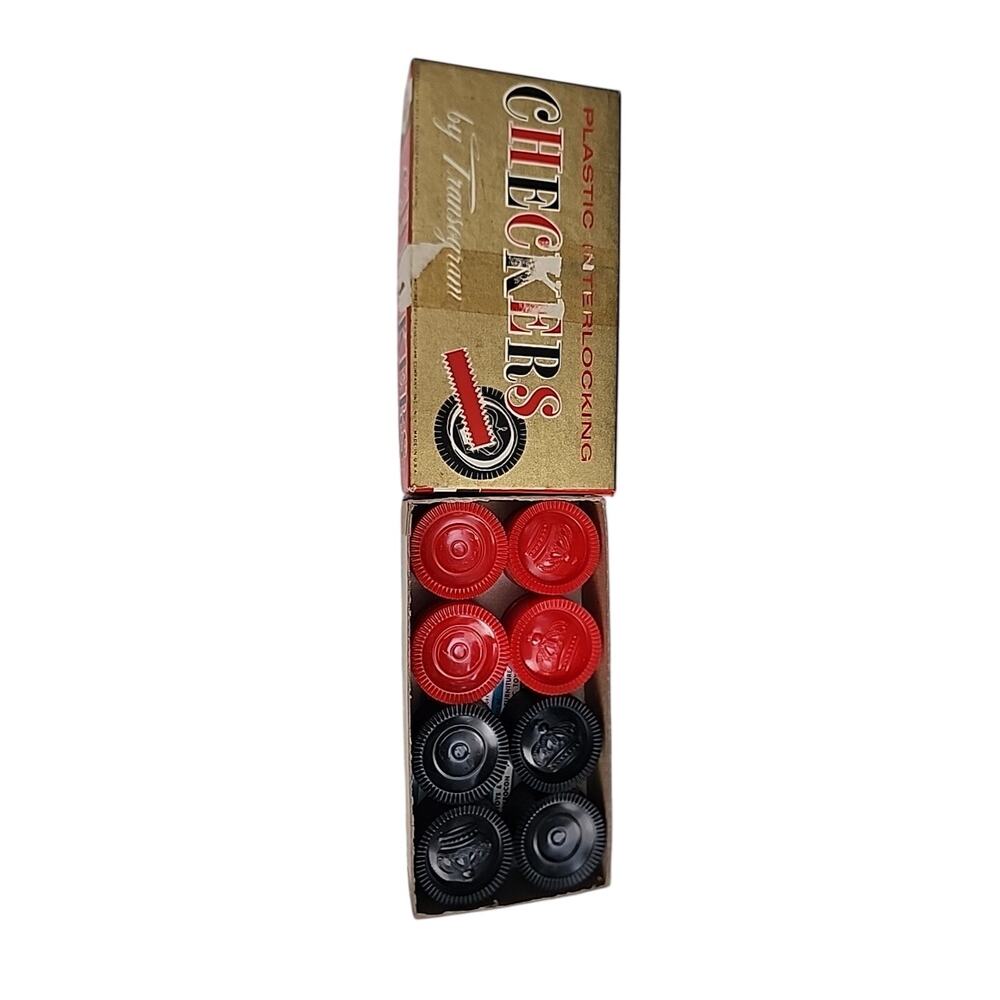 1961 Transogram Checkers Plastic Interlocking 1104